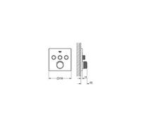 GROHE Grohtherm SmartControl Thermostat avec 3 robinets d'arrêt, 1 pièce, (29126000)