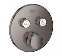 Grohe Smartcontrol set de finition 29119A00 graphite dur, rond, thermostat dissimulé, 2 vannes d'arrêt