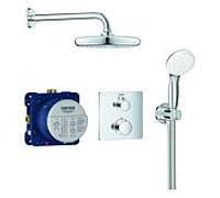 SystÃšme de douche encastrÃ© Grohe Grohtherm avec douche de tÃªte Tempesta 210, inverseur 2 voies intÃ©grÃ©, 2 consommateurs, chromÃ© 34729000 - 34729000