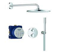 GROHE Grohtherm Système de douche, set complet avec mitigeur de douche encastré avec inverseur 2 voies, corps d'encastrement encastré, Rainshower Mono 310, 34869000