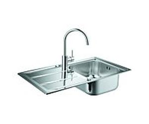 Grohe intégré dans la série de puits 31570SD0 860x500mm, 2000 bassin, avec mélangeur d'évier à levier unique, en acier inoxydable