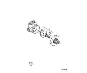 GROHE Inverseur 5 Voies Pièce Détachée 29708000 (Import Allemagne), argent