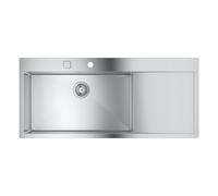 Evier en acier inoxydable K1000 1160 x 520 mm Inox 31581SD1 (Import Allemagne)