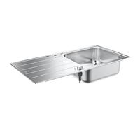 Grohe Éviers - Évier K500 avec garniture de vidage automatique, 1000x500 mm, inox brossé 31563SD1