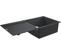 Grohe évier encastré composite 31645AP0 1000x500mm, 1 vasque avec égouttoir, granit noir