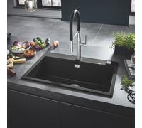 Evier Encastrable Grohe K700 Avec commande excentrée 780x510x220mm Granite Noir
