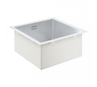 GROHE évier encastré 31578SD1 46,4x46,4 cm, vasque 2000, Inox, en saillie ou à fleur