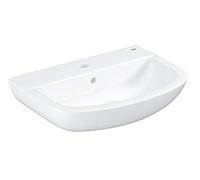 GROHE lavabo de salle de bains suspendu et autoportant Bau ceramic, largeur 55 cm, profondeur 38 cm, avec trop-plein, porcelaine vitrifiée, blanc alpin, 39440000 (Import Allemagne)