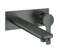 Grohe Lineare 2 trous pour lavabo, montage mural, saillie 207mm, 23444AL1, Couleur: graphite dur brossé