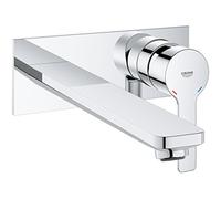 GROHE Lineare Mitigeur 2 trous lavabo, Chrome, Taille L, 23444001