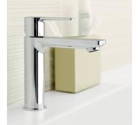 GROHE Mitigeur de lavabo Lineare S 23106001 chromé – poubelle à ouverture par poussée