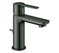 Grohe Lineare Mitigeur monocommandé pour lavabo, XS-Size, vidage à tirette, bec 107mm, 32109AL1, Couleur: graphite dur brossé