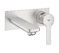 GROHE Lineare - Mitigeur monocommande lavabo pour montage mural avec projection 149 mm sans garniture de vidage supersteel