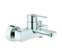 Grohe Lineare Mitigeur monocommandé pour bain, montage mural, saillie 184mm, 33849001, Couleur: chrome
