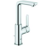 Grohe Lineare Mitigeur monocommandé pour lavabo, L-Size, vidage à tirette, orientable, saillie 113mm, 23296001, Couleur: chrome