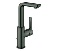 Grohe Lineare Mitigeur monocommandé pour lavabo, L-Size, vidage à tirette, orientable, saillie 113mm, 23296AL1, Couleur: graphite dur brossé