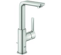 Grohe Lineare Mitigeur monocommandé pour lavabo, L-Size, vidage à tirette, orientable, saillie 113mm, 23296DC1, Couleur: acier super