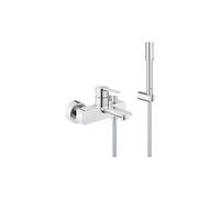 GROHE Batterie de baignoire Lineare 33850001 mitigeur monocommande mural chromé avec set de douche