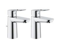 GROHE Lot de 2 Mitigeurs lavabo BauLoop Taille S