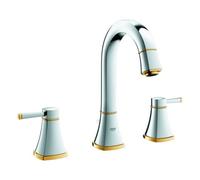 Grohe Mélangeur lavabo 3 trous Grandera, taille L DN 15, 20389IG0, Couleur: Chrome / Or