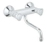 Grohe évier paroi 2-poignée montée Costa 31187001 chromé , bec orientable