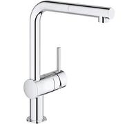 Grohe Minta 32168000 Mitigeur monocommande avec bec mousseur extractible DN 15 Chromé