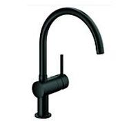 GROHE Mitigeur de cuisine Minta 32917KS0 – bec en C pivotant – noir velours