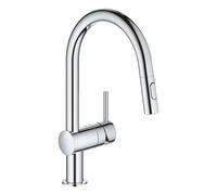 GROHE Minta Mitigeur de cuisine - haut - bec pivotant/extensible - 2 types de jets - chrome 32321002