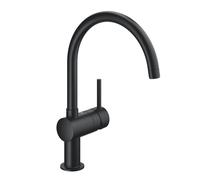 GROHE Mitigeur de cuisine Minta 32917KS0 – bec en C pivotant – noir velours