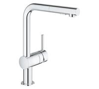 Mitigeur d'Ã©vier Grohe Minta, DN 15, 30274, vidage en L, double rinÃ§age, Coloris: chrome - 30274000