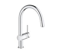 GROHE Mitigeur monocommandé Minta 3291800E – bec en C 215 mm, EcoJoy, extractible pivotant