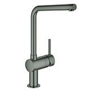 Grohe Minta mitigeur d'évier 31375AL0 graphite dur brossé, bec en L orientable