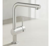 Grohe Minta Mitigeur monocommande Evier HIGH Finition inox brossé infinity, 3216