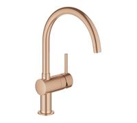 Grohe Minta mitigeur d'évier 32917DL0 brushed warm sunset, bec verseur pivotant, bec C