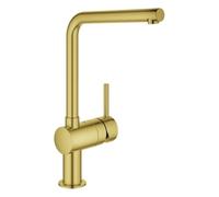 GROHE Minta Mitigeur monocommandé pour évier, saillie 210mm, bec en L, orientable, 31375GN0, Couleur: lever de soleil frais brossé