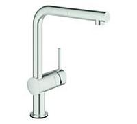 GROHE Mélangeur évier électronique Minta Touch 31360DC1 – bec haut, mousse extractible, acier super