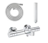GROHE Mitigeur bain douche Precision Get avec douchette 1jet Vitalio Joy Cube et flexible 200cm