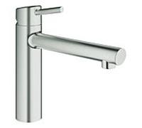 Grohe mitigeur d' Concetto match0 Concetto bec moyen-haut, supersteel