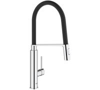 GROHE Mitigeur évier Concetto 31491000 - Bec orientable professionnel - Rotation 360° - Limiteur de température et de débit -