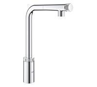 GROHE Mitigeur de cuisine évier Minta Smartcontrol, bouton poussoir, chromé, 31613000 (Import Allemagne)