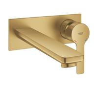 GROHE Mitigeur de lavabo mural 2 trous Lineare L - Cool Sunrise brossé