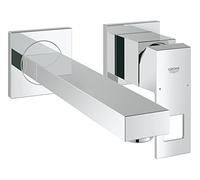 GROHE Eurocube - Mitigeur monocommande lavabo pour montage mural avec projection 231 mm sans garniture de vidage chrome