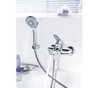 GROHE Eurodisc Cosmopolitan - Mitigeur monocommande de bain avec 2 sorties et ensemble de douche chrome