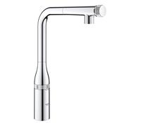GROHE Essence SmartControl - Mitigeur monocommande de cuisine taille L avec bec orientable et douchette extractible chrome