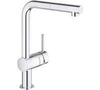 GROHE Mitigeur évier Minta 32168000 Douchette e tractible Bec L Bec tube pivotant 360° G