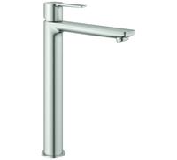 Grohe Mitigeur monocommande de lavabo linéaire, format XL, pour lavabos sur pied, sans vidage escamotable, 23405DC1, Couleur: acier super