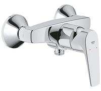 GROHE Mitigeur monocommande Douche Start Flow, robinet à montage mural, raccord fileté pour flexible en 1/2", rosaces métal incluses, installation facile, chromé, 23771000 (Import Allemagne)
