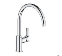Grohe BauEdge mitigeur d'évier 31367001 chromé , bec haut orientable