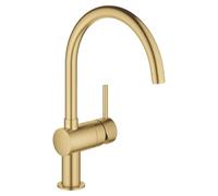 GROHE Mitigeur monocommande Minta 32917 Montage à un trou, bec C, Cool Sunrise brossé