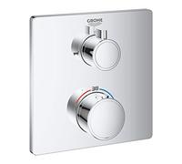 Grohe Grohtherm Mitigeur thermostatique de bain avec inverseur 2 voies intégré, chromé, 24080000